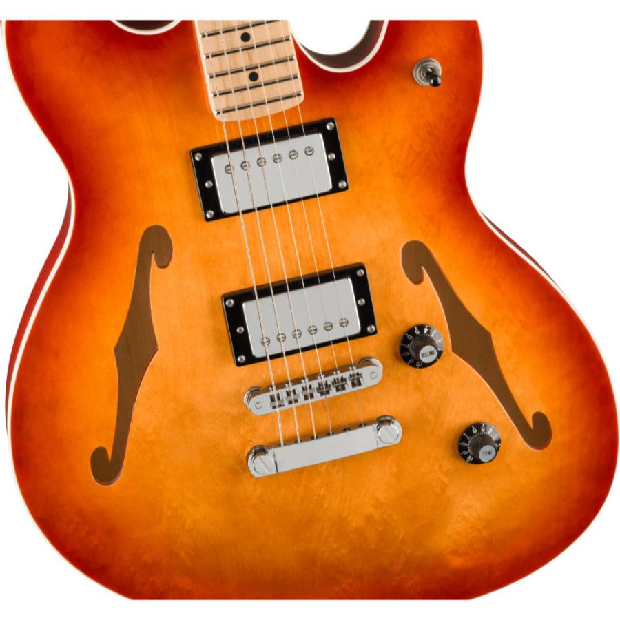 Squier スクワイヤー スクワイア Affinity Series Starcaster Deluxe Maple Fingerboard Sienna Sunburst エレキギターの画像