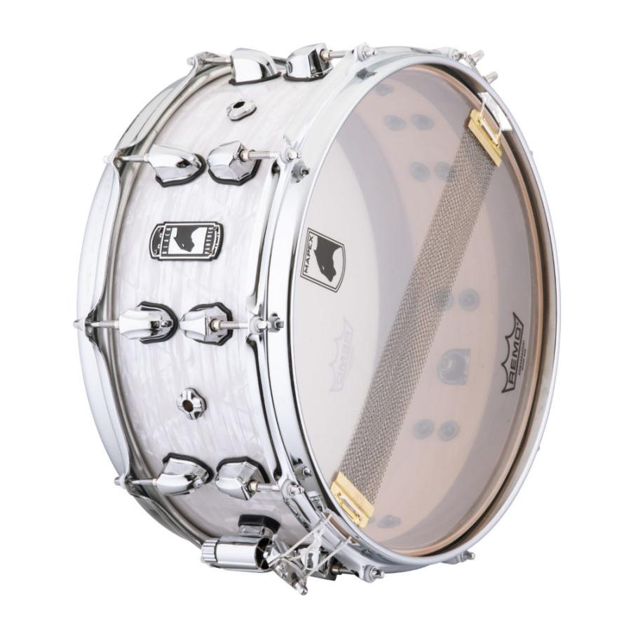 MAPEX メイペックス BPNML4600CWD BLACK PANTHER SNARE DRUM Heritage 14 x 6 WHITE PSICOBLOC PEARL スネアドラム_3