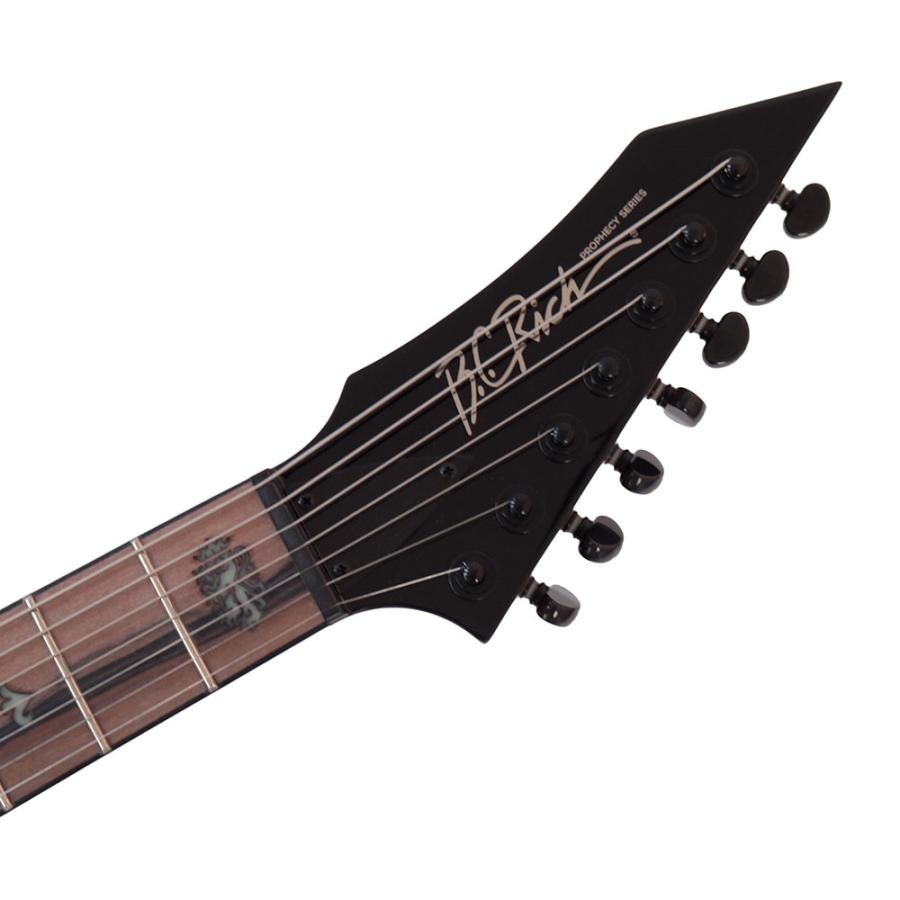 【訳あり】 B.C.Rich SHREDZILLA 7 PROPHECY ARCHTOP WITH EVERTUNE Gloss Black Black Line Inlays 7弦エレキギター アウトレット_3
