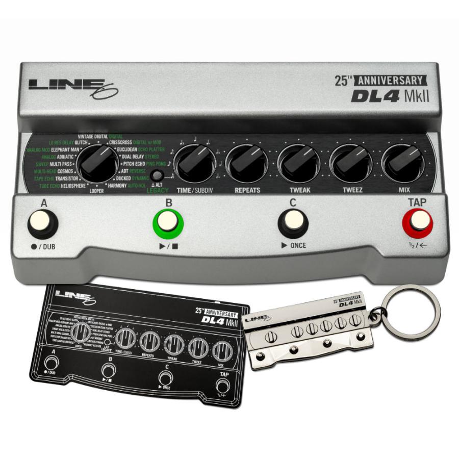【ほぼ新品・限定カラー】LINE 6 DL4 MkII 25周年記念モデル Line6 Line6 25th Anniversary DL4 MkII 限定カラー シルバー ディレイ