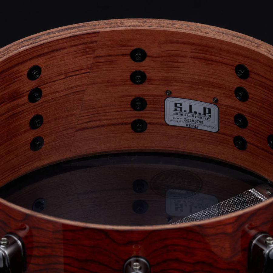 TAMA タマ LGB146-NQB スネアドラム S.L.P. G-Bubinga 14インチ x 6インチ_4