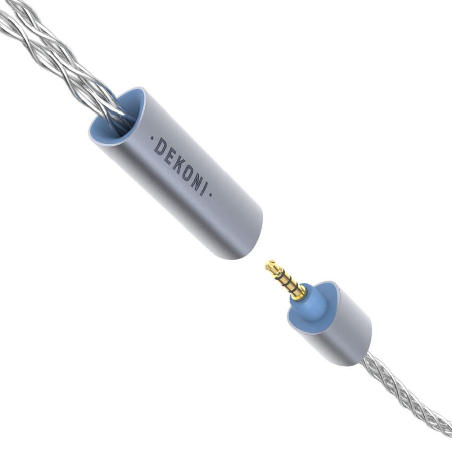DEKONI AUDIO デコニオーディオ Ensemble Cables Y-Split HD600 シルバー CBZ-Y-TW-600 モジュラーヘッドフォンケーブル
