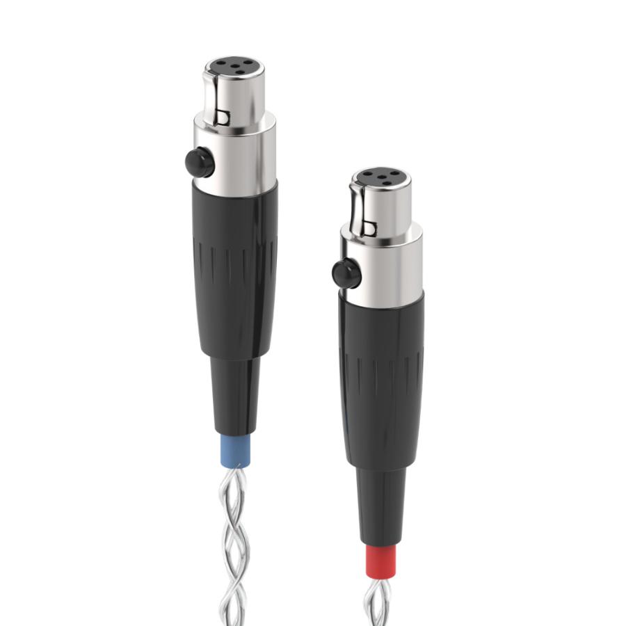 DEKONI AUDIO デコニオーディオ Ensemble Cables Y-Split Mini XLR シルバー CBZ-Y-TW-XLR モジュラーヘッドフォンケーブル