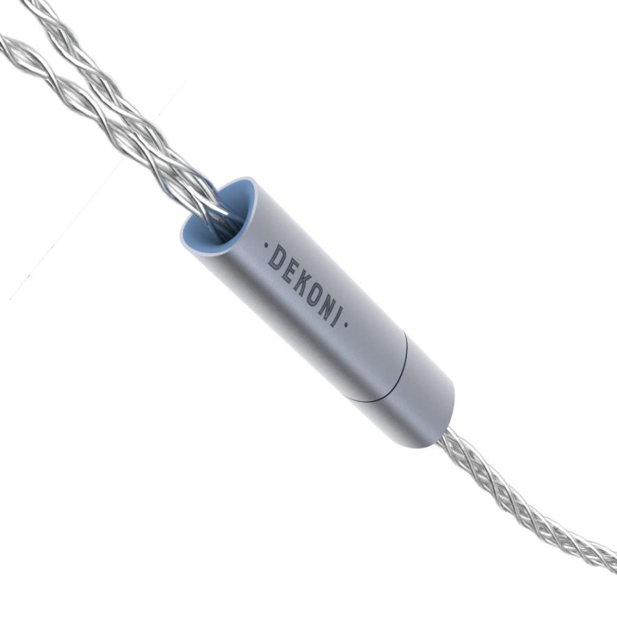 DEKONI AUDIO デコニオーディオ Ensemble Cables Y-Split Mini XLR シルバー CBZ-Y-TW-XLR モジュラーヘッドフォンケーブル