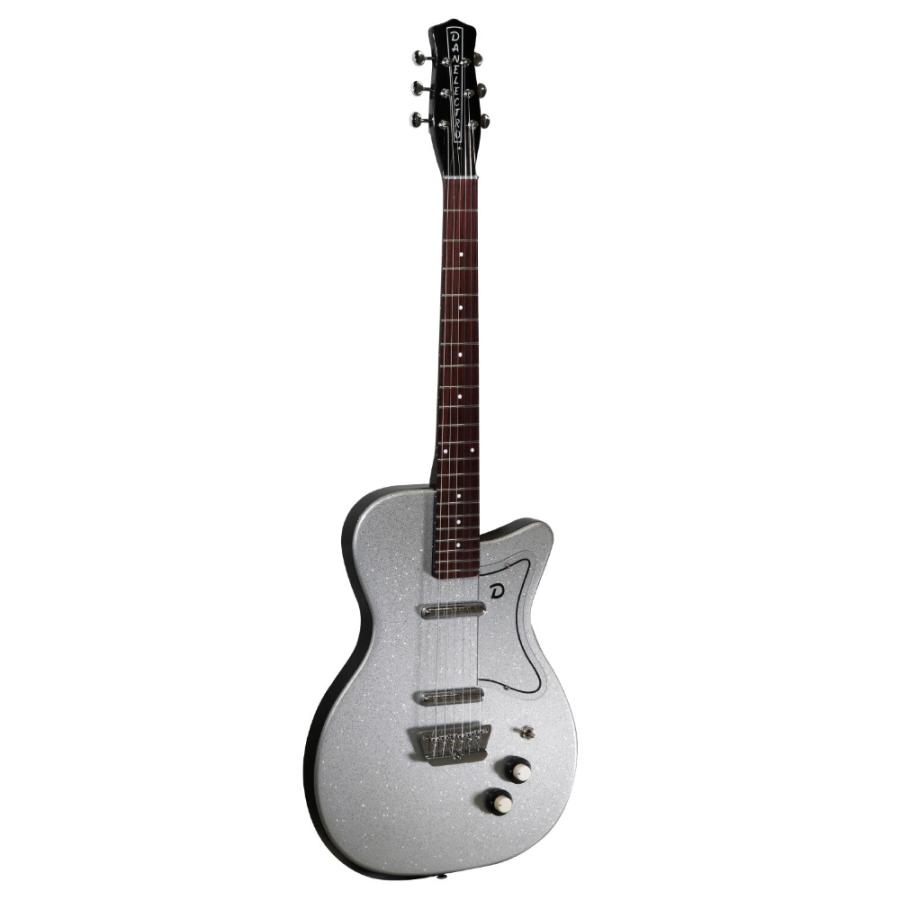 Danelectro ダンエレクトロ 56 SINGLE CUTAWAY METALFLAKE SILVER エレキギターの画像