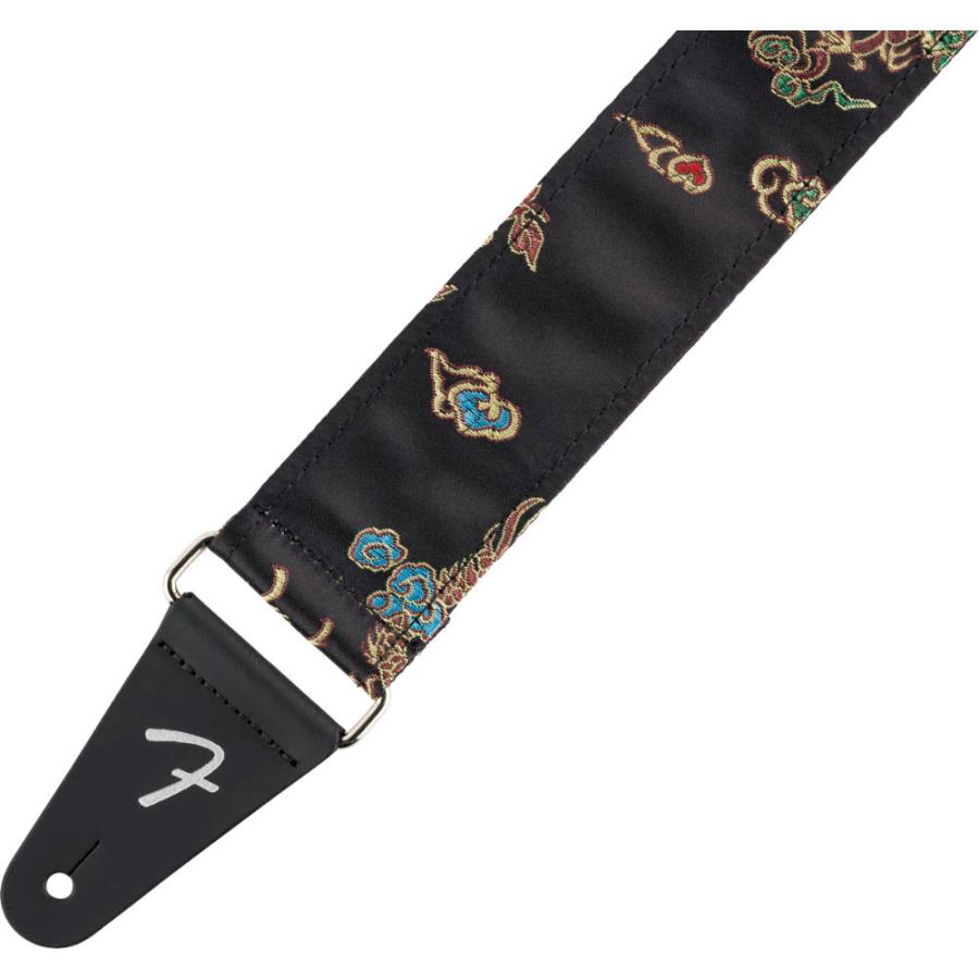 Fender（フェンダー） SATIN DRAGON STRAP BLK ギターストラップ