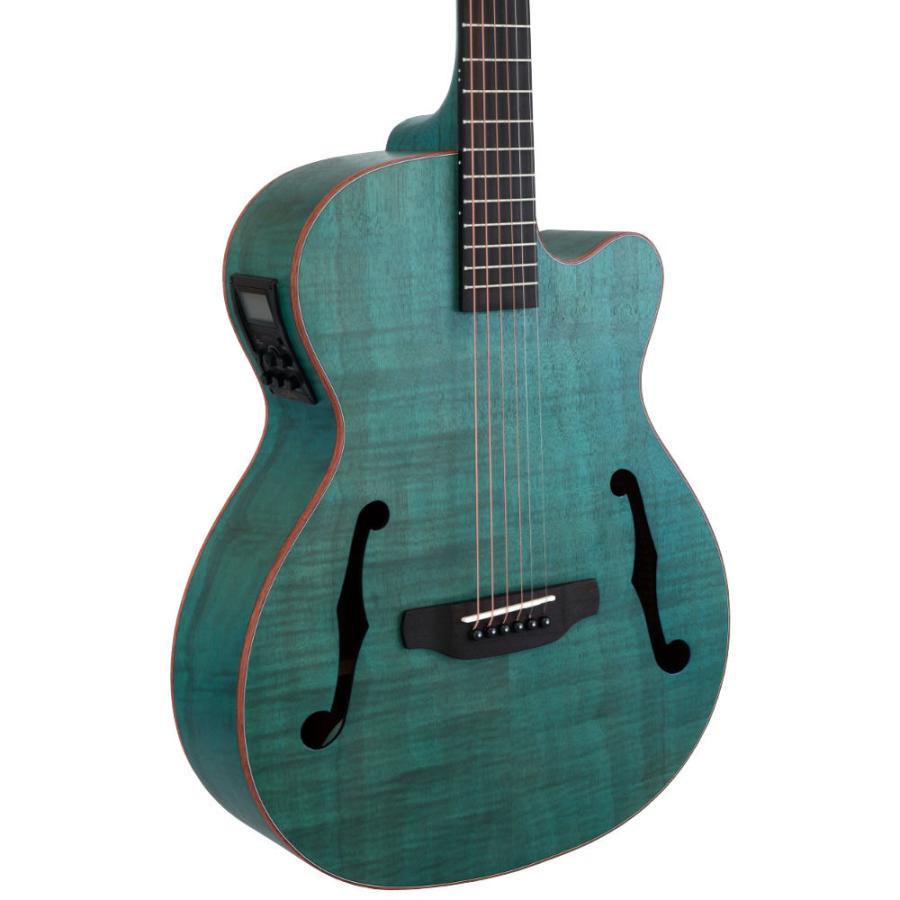 ARIA アリア FET-F2 STBL Elecord Stained Blue w/Bag エレクトリックアコースティックギター_2