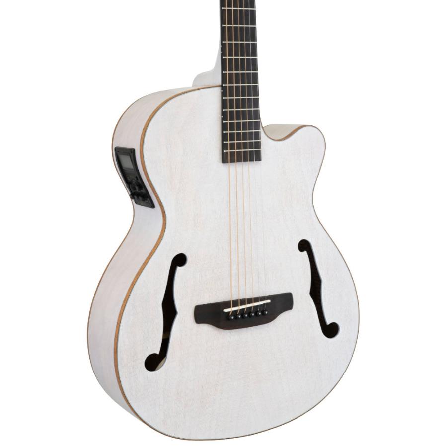 ARIA アリア FET-F2 STWH Elecord Stained White w/Bag エレクトリックアコースティックギター_2
