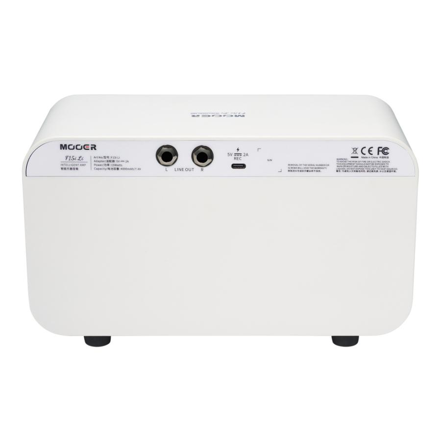 Mooer ムーアー F15i Li Snowfall White 小型ギターアンプ コンボアンプ タッチスクリーン搭載 デスクトップアンプ スピーカー_2