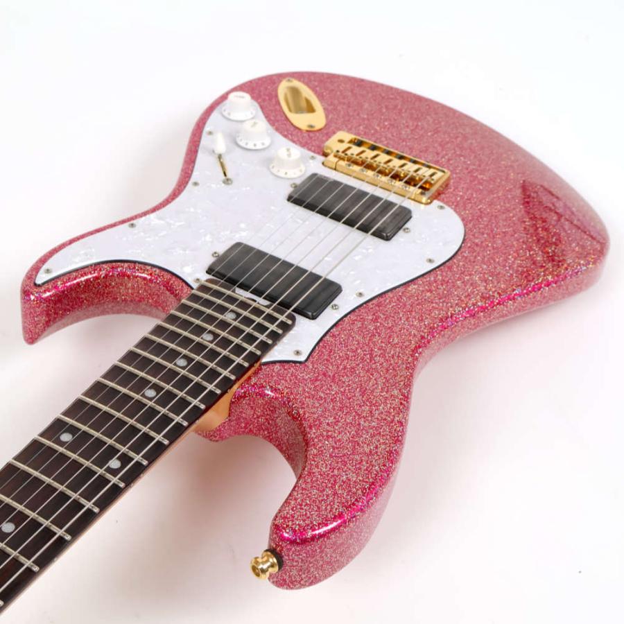 ESP 中古 エレキギター ESP SNAPPER-7 Ohmura Custom Twinkle Pink