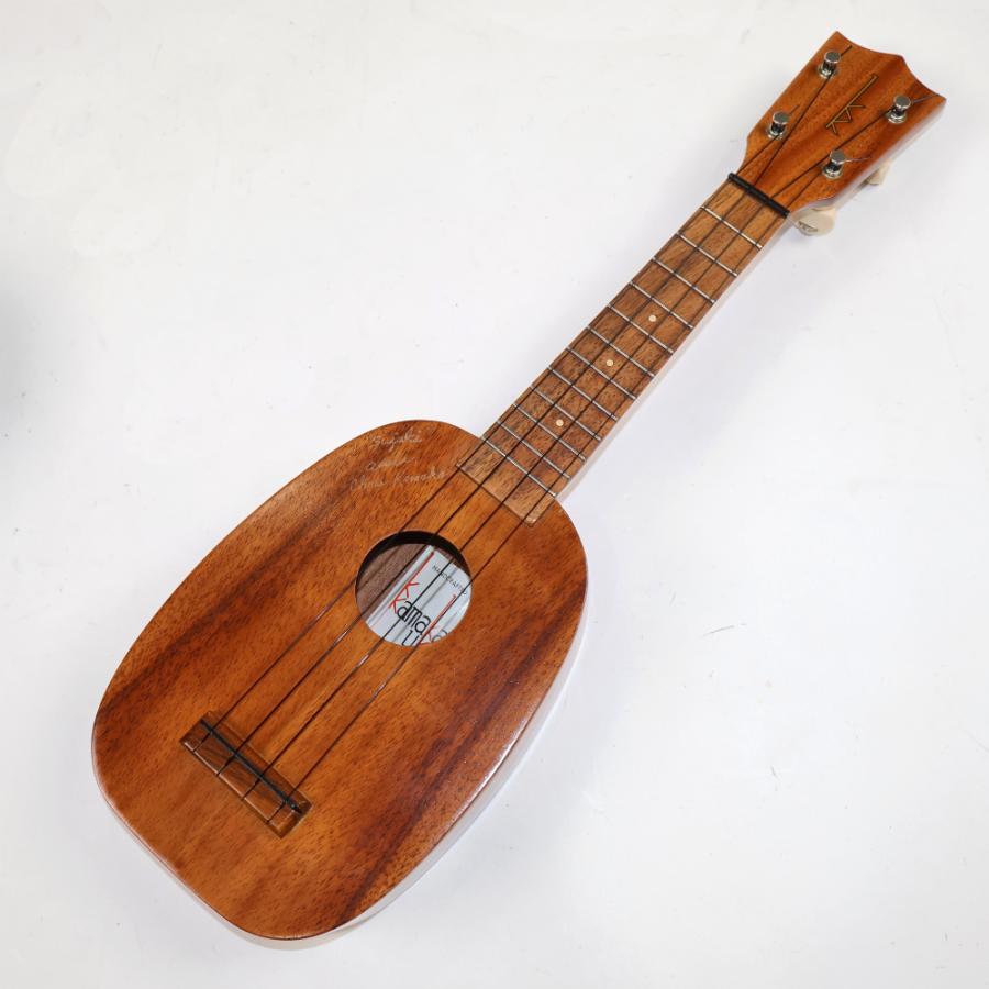 中古 ウクレレ KAMAKA パイナップル ソプラノウクレレ ホワイトラベル