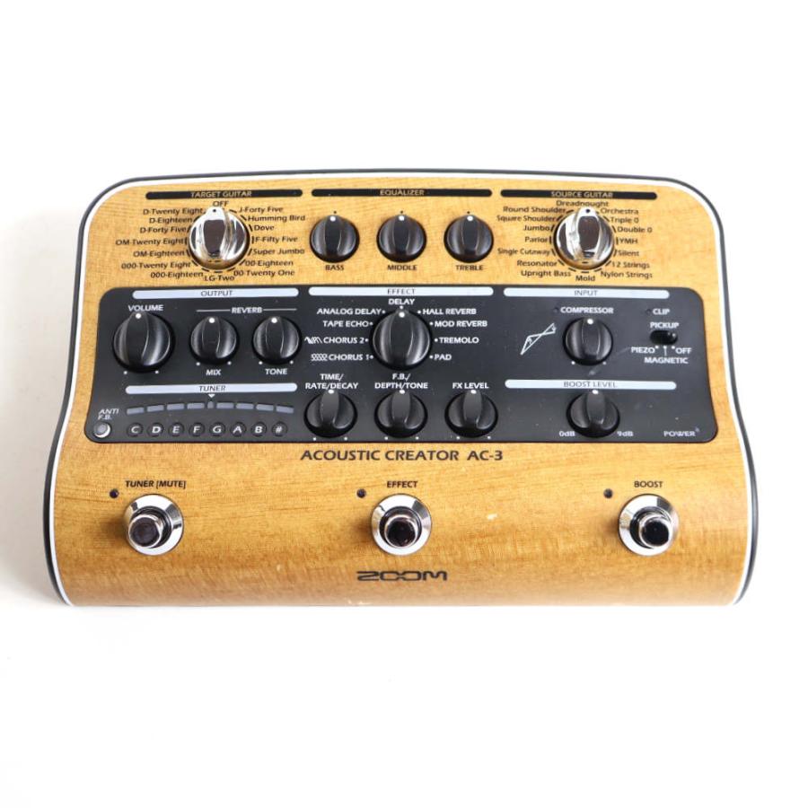 ZOOM AC-3 AC-3 Acoustic Creator USED美品 中古 アコースティックギター用プリアンプ ZOOM AC-3 Acoustic Creator