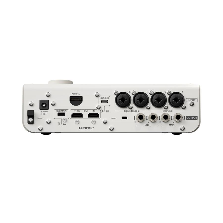 YAMAHA ヤマハ URX44V W URX Series Audio/Video Interface 6in/4out USB-C オーディオインターフェース ホワイトの画像