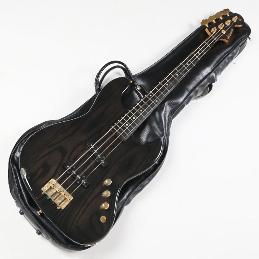 中古 エレキベース MOON JJ-4 シースルーブラック moonオリジナル