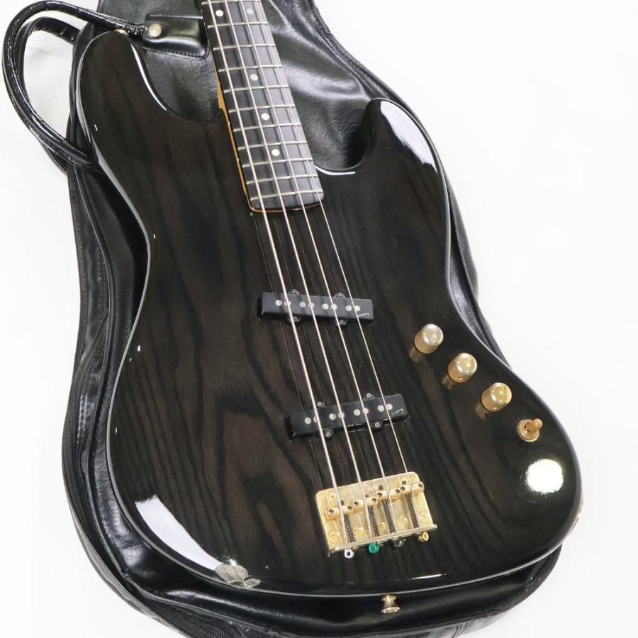 中古 エレキベース MOON JJ-4 シースルーブラック moonオリジナル
