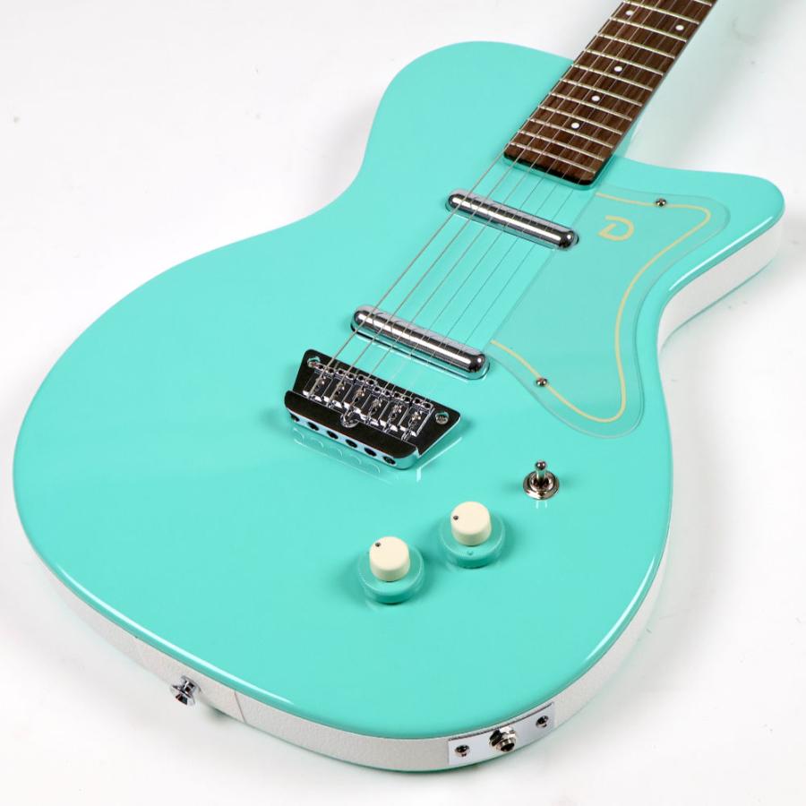 訳ありアウトレット 旧仕様ヘッド Danelectro ダンエレクトロ 56 SINGLE CUTAWAY AQUA エレキギターの画像