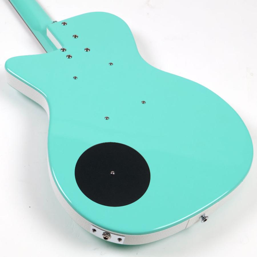 訳ありアウトレット 旧仕様ヘッド Danelectro ダンエレクトロ 56 SINGLE CUTAWAY AQUA エレキギターの画像
