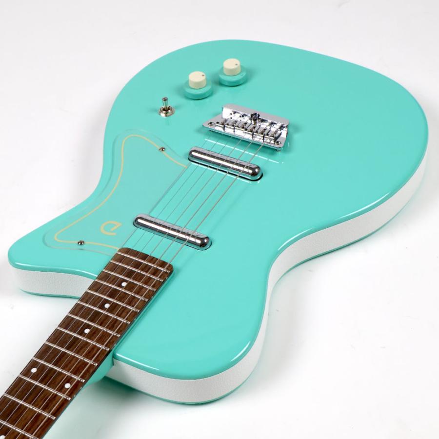 訳ありアウトレット 旧仕様ヘッド Danelectro ダンエレクトロ 56 SINGLE CUTAWAY AQUA エレキギターの画像
