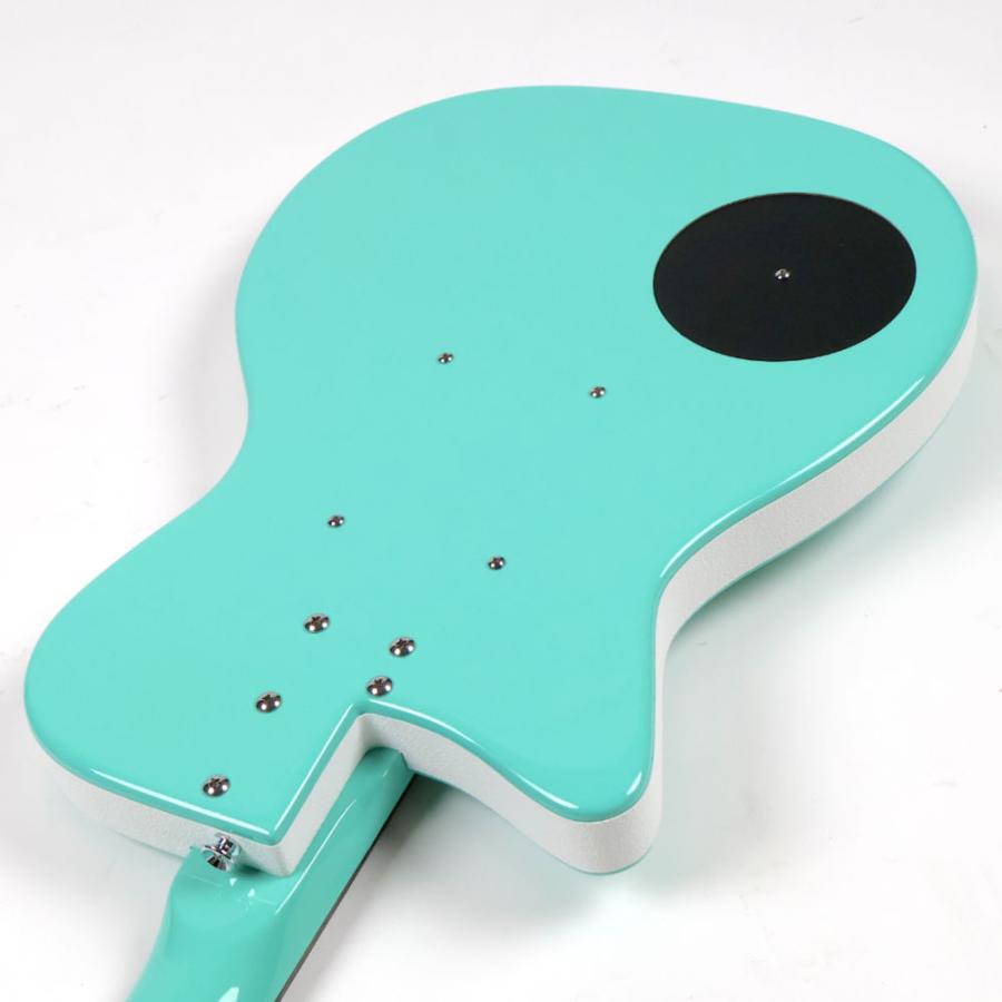 訳ありアウトレット 旧仕様ヘッド Danelectro ダンエレクトロ 56 SINGLE CUTAWAY AQUA エレキギターの画像