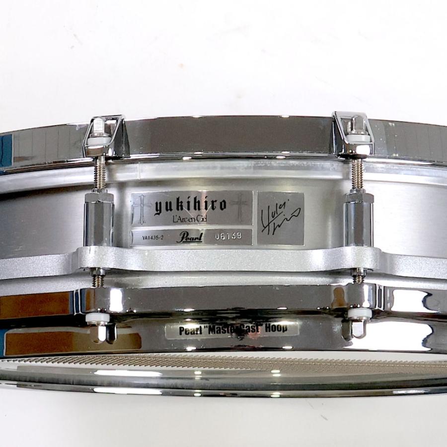 中古 スネアドラム パール Pearl YA1435-2 L’arc-en-Ciel Yukihiro Signature Snare Drum 14x3.5の画像