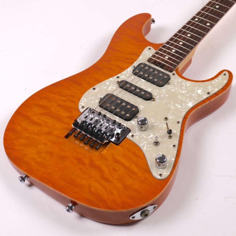 中古 エレキギター SCHECTER EX-24-CUSTOM AMBER Quilted Maple Top EX-V シェクター EXCEED エクシードの画像