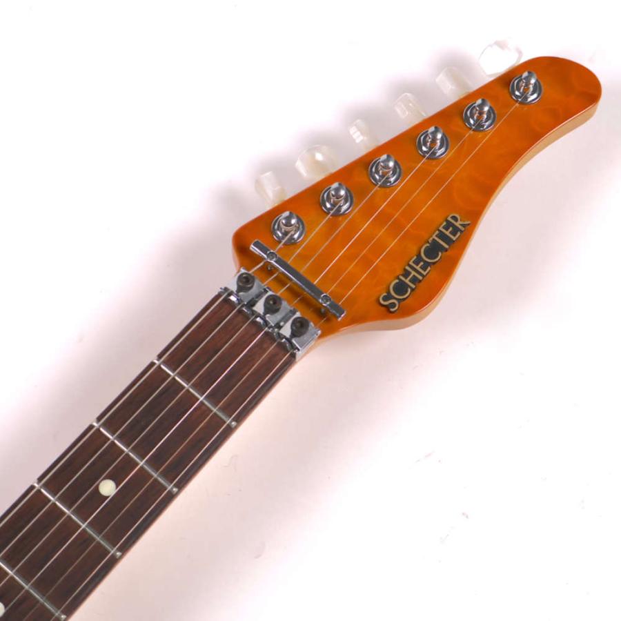 中古 エレキギター SCHECTER EX-24-CUSTOM AMBER Quilted Maple Top EX-V シェクター EXCEED エクシードの画像