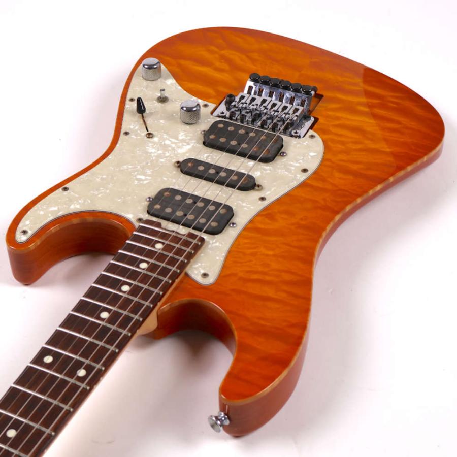 中古 エレキギター SCHECTER EX-24-CUSTOM AMBER Quilted Maple Top EX-V シェクター EXCEED エクシードの画像