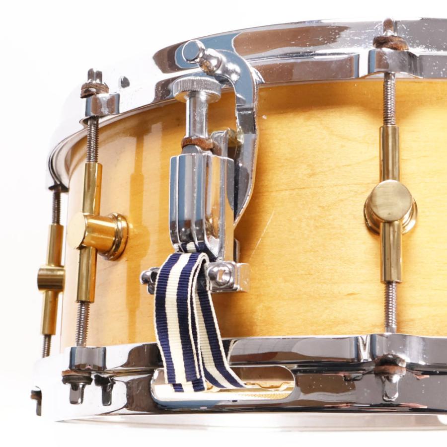 中古 スネアドラム カノウプス CANOPUS M-1455 The Maple Snare Drum 14x5.5 メイプルシェル_2