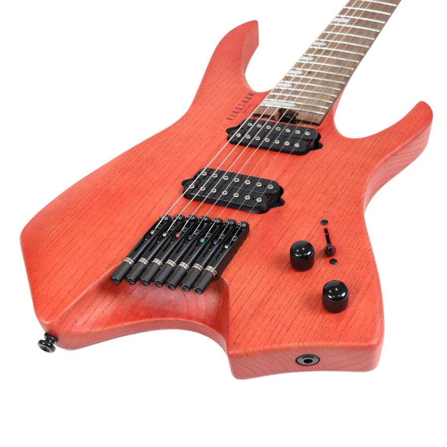 訳あり VIKSTROM GUITARS VSMH-270 Trans Pk アウトレット ヘッドレス