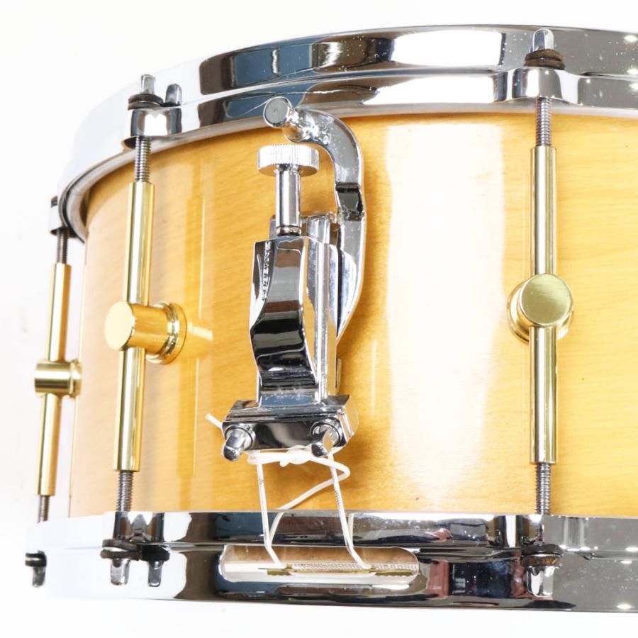 中古 スネアドラム カノウプス CANOPUS M-1455 The Maple Snare Drum 14x5.5 メイプルシェル_2