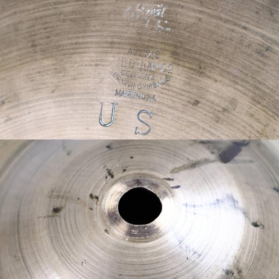 中古 ハイハットシンバル ペア ジルジャン ZILDJIAN A Zildjian HIHAT Pair 12インチ ペア USスタンプ付き 1940s ビンテージシンバルの画像