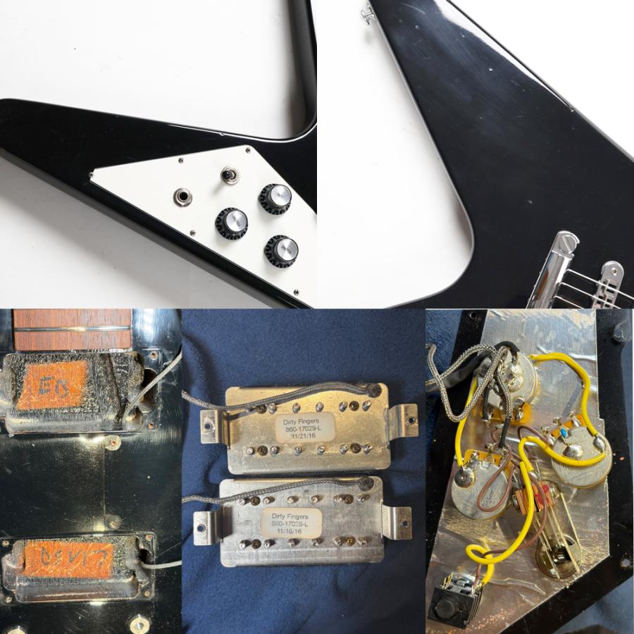 Flying V 中古 Gibson 2017 T with Dirty Fingers Ebony 2016年製