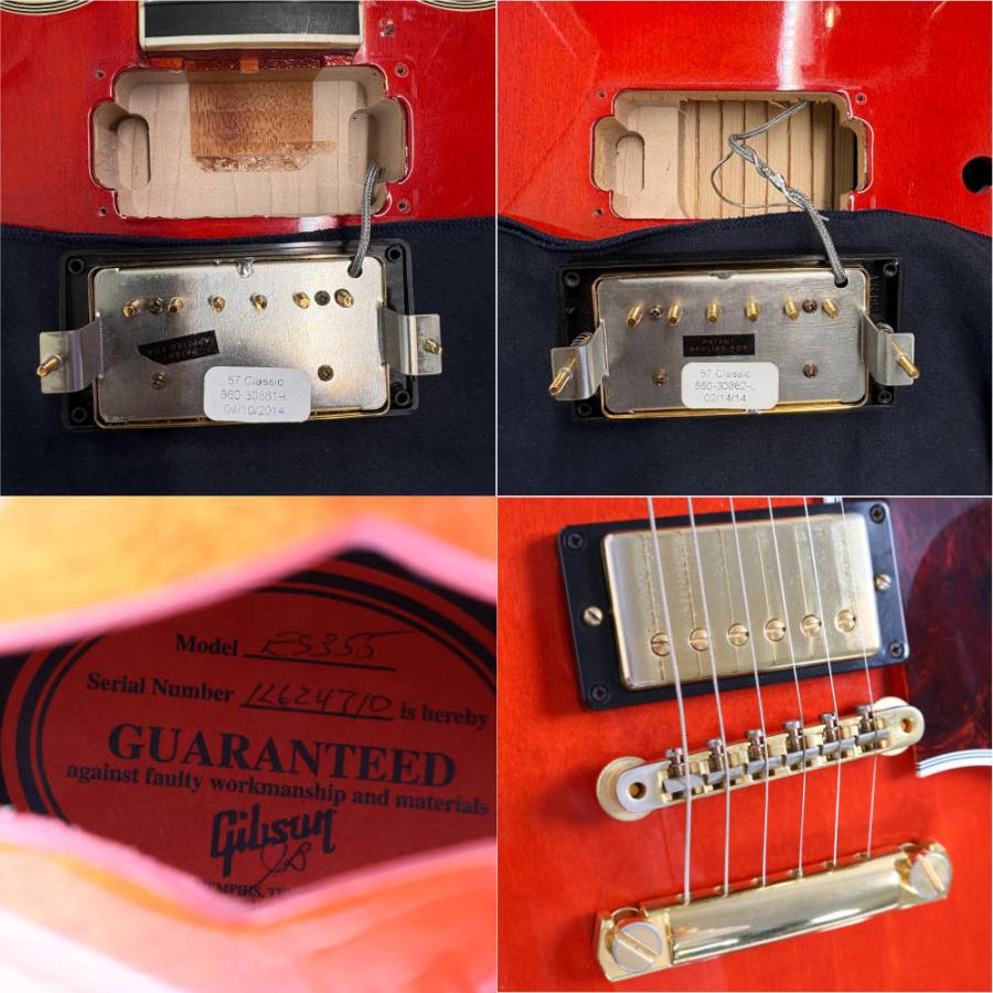 中古 エレキギター Gibson Memphis ES-355 Stopbar Antique Cherry 2014年製 ギブソン セミアコースティックギター_7