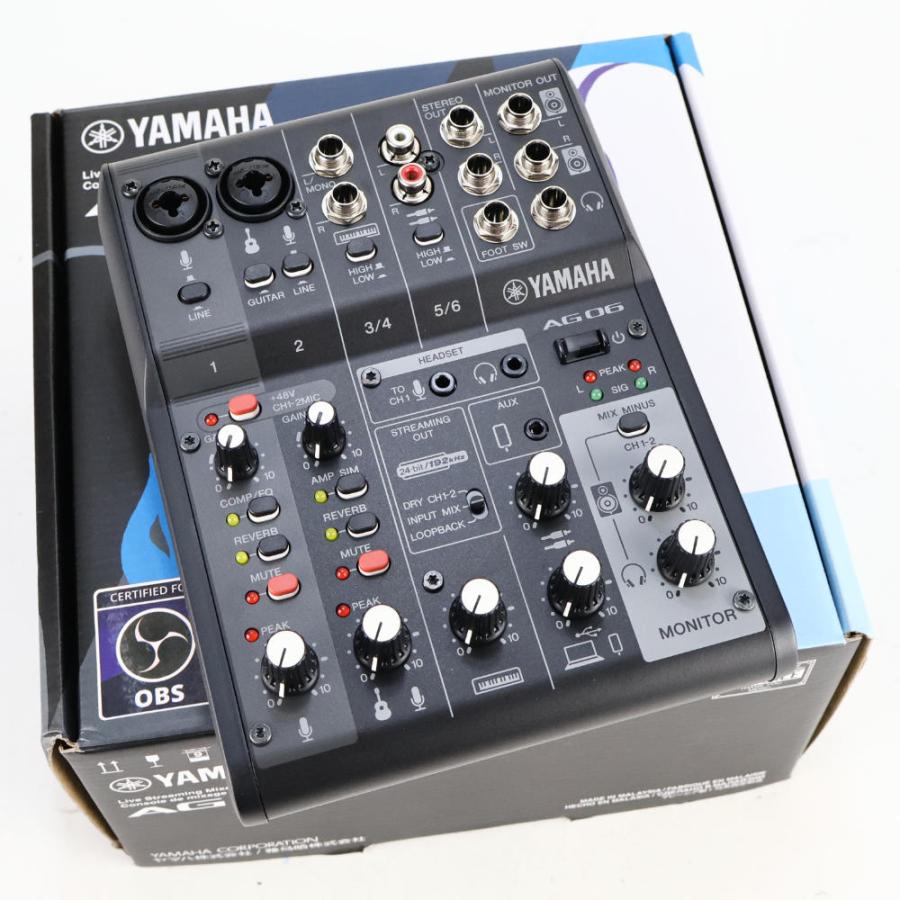 YAMAHA（ヤマハ） 中古 YAMAHA AG06 MK2 B 6チャンネル ライブ