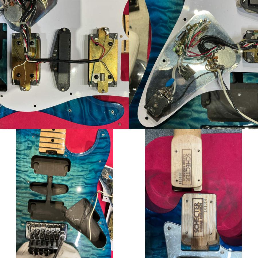 SCHECTER 中古 エレキギター SCHECTER EX-22-CTM-FRT See Thru Blue