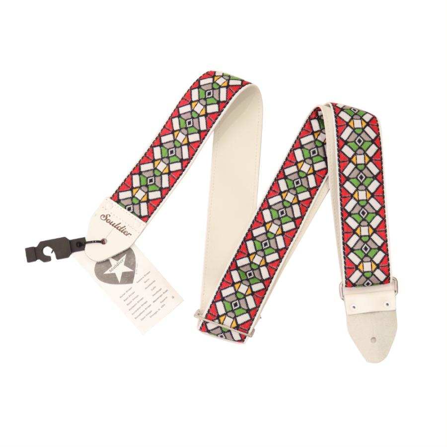 souldier Ace Replica straps GS178 StainedGlass Red/WH ギター