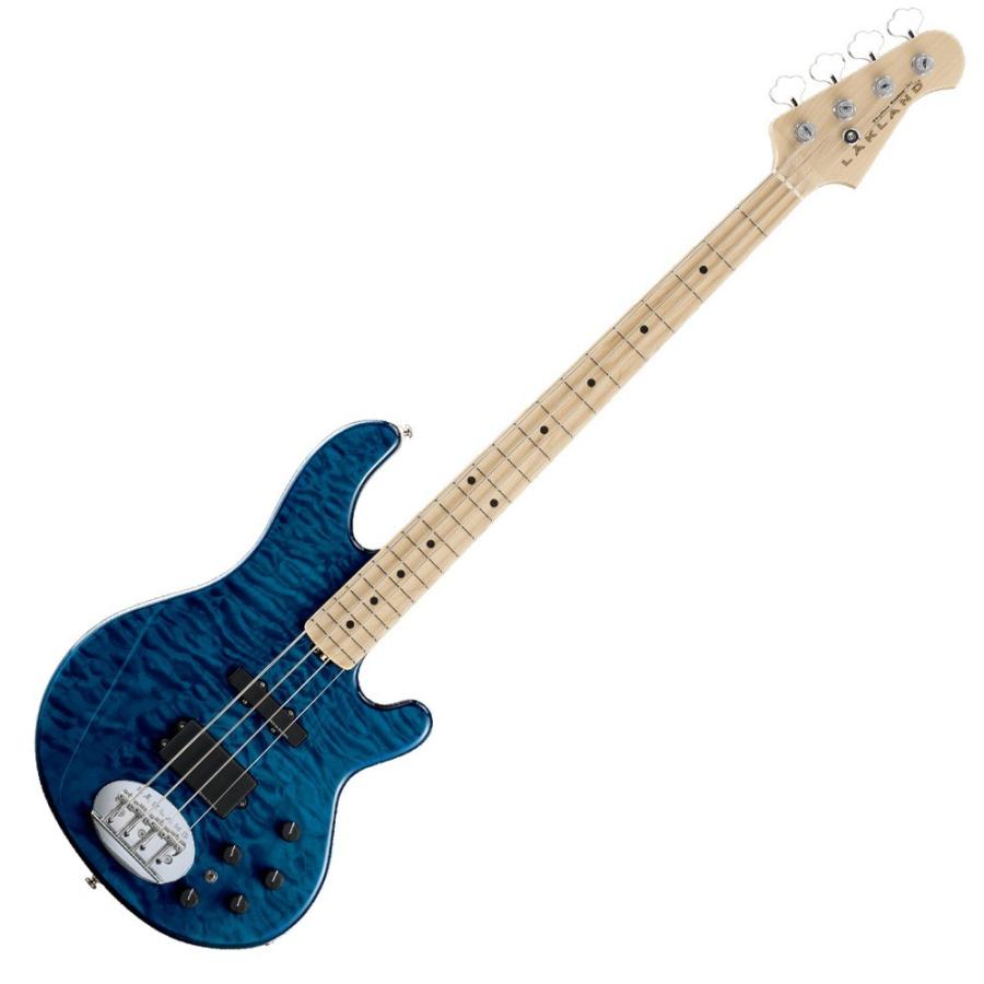 LAKLAND SK-4DX Blue Translucent Maple FB エレキベース : chuya
