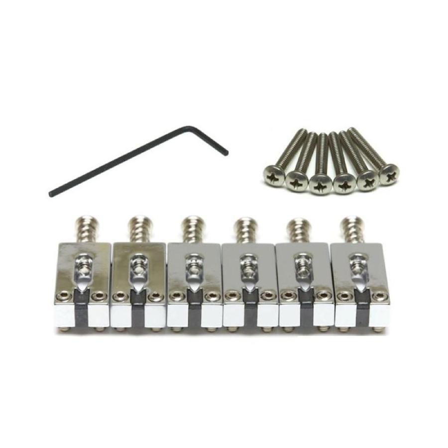 グラフテック ギターパーツ サドル PG-8000-0C STRING SAVER CLASSIC FOR STRAT ＆ TELE 2 1/16\\” SPACING CHROME GRAPH TECH