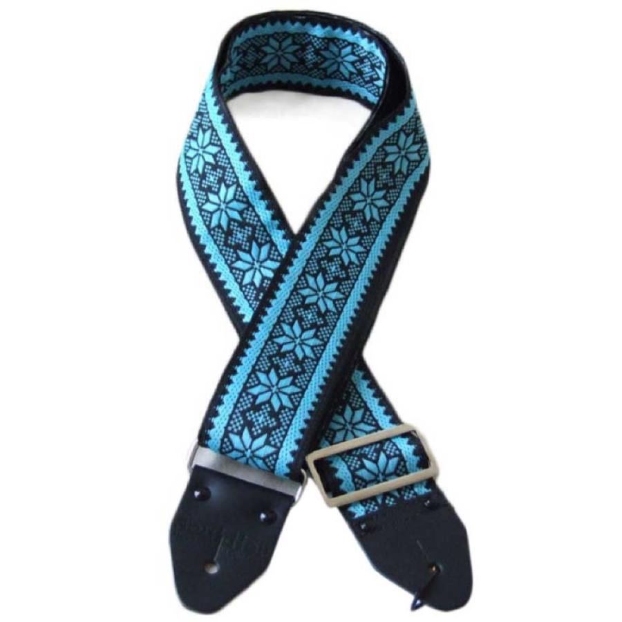 souldier BLVGS0909 Bobby Lee Poinsettia Turquoise ギターストラップ 楽器、器材-ストラップ-楽器、手芸、コレクション