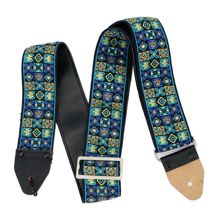 souldier Ace Replica straps Woodstock Blue ギターストラップ｜chuya-online