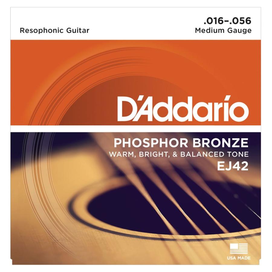 ダダリオ D'Addario EJ42 Phosphor Bronze Wound Resophonic Guitar アコースティックギター弦｜chuya-online