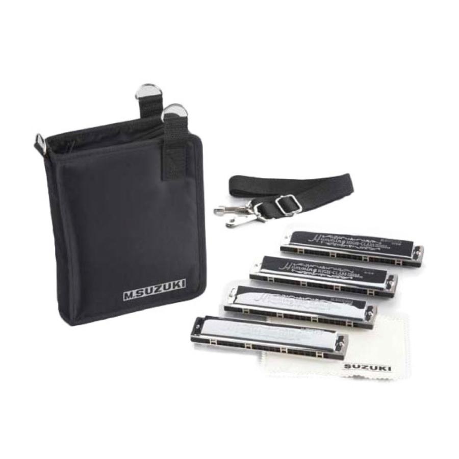 スズキ SUZUKI SU-21W-4SET 複音ハーモニカ4本セット : chuya-online