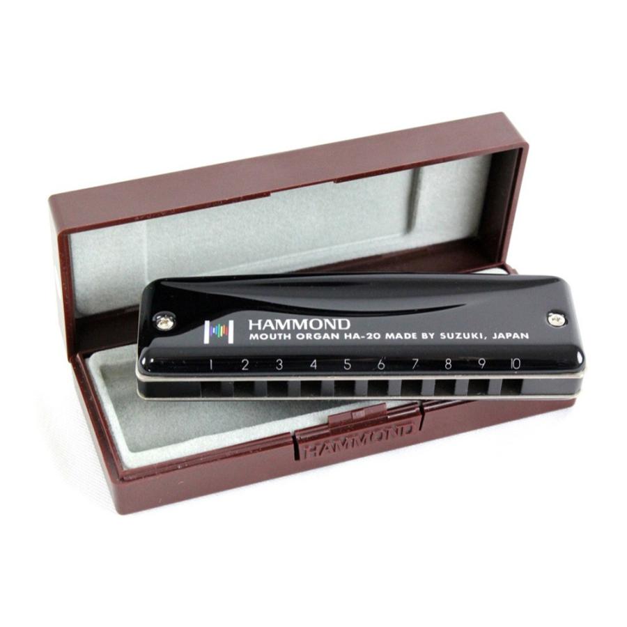 moni-haru-blueskyです スズキ SUZUKI HA-20 Hi-G HAMMOND 10穴ハーモニカ ブルースハープ