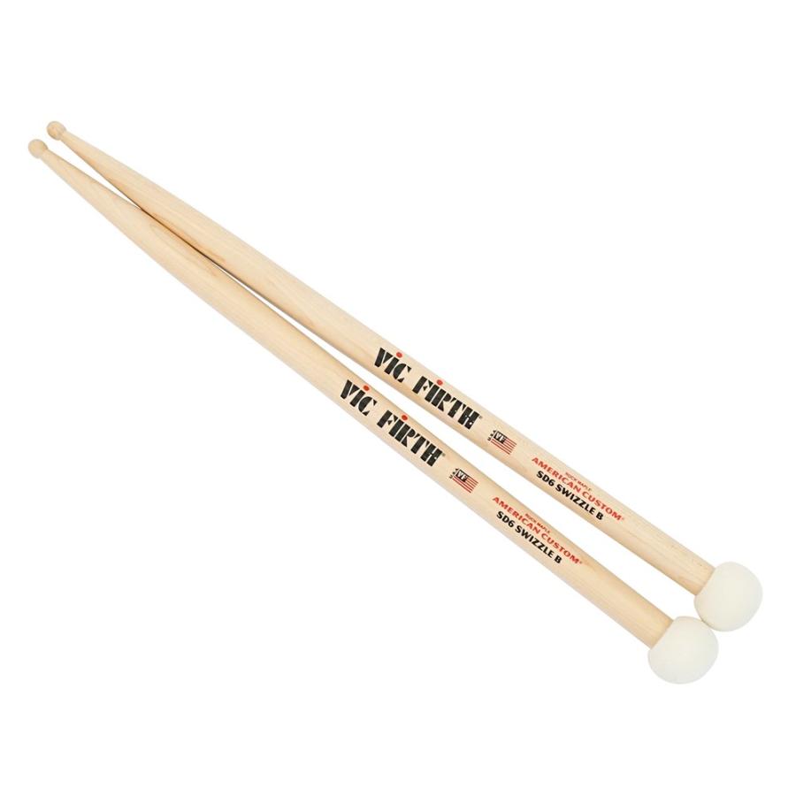 ビックファース VIC FIRTH VIC-SD6 Swizzle B×12SET マレット付き ドラムスティック