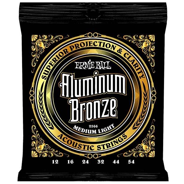 アーニーボール ERNIE BALL 2566 Aluminum Bronze Medium Light アコースティックギター弦×12セット