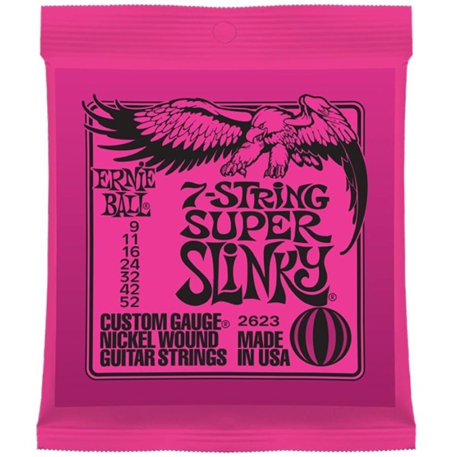 アーニーボール ERNIE BALL 2623 7-String Super Slinky 7弦エレキギター弦×12セット