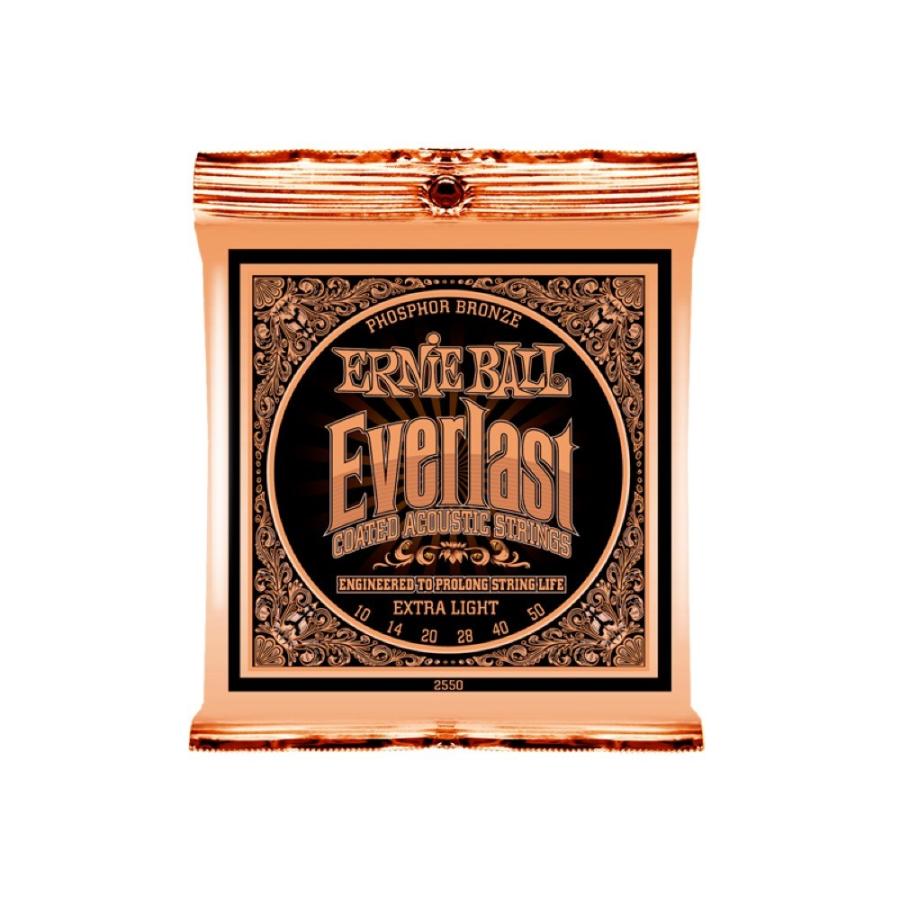 アーニーボール ERNIE BALL 2550 Everlast Coated PHOSPHOR BRONZE EXTRA LIGHT アコースティックギター弦 ×12セット
