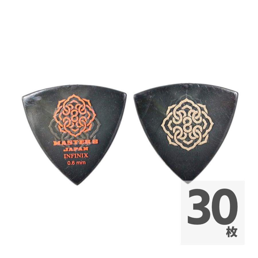ギターピック 30枚 セット マスターエイトジャパン 0.6mm TRIANGLE