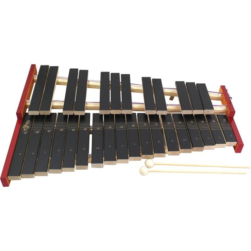 ゼンオン シロフォン 全音 No.181WA 木琴 専用ビニールケース レッド
