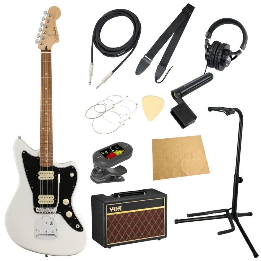 フェンダーから始める！大人の入門セット Fender Player Jazzmaster PF Polar White エレキギター VOXアンプ付 11点セット｜chuya-online